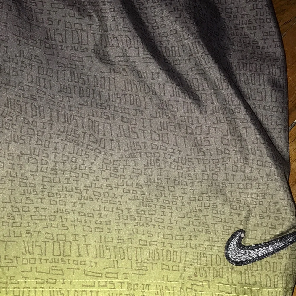 Nike Men’s Gray to Yellow Ombre‎ Swim Board Shorts